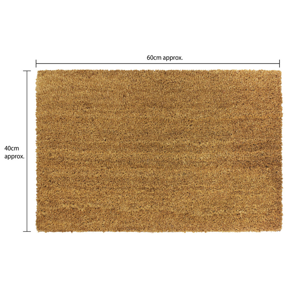 JVL Manor Plain Latex Coir Door Mat 40 x 60cm 2 Pack Image 6