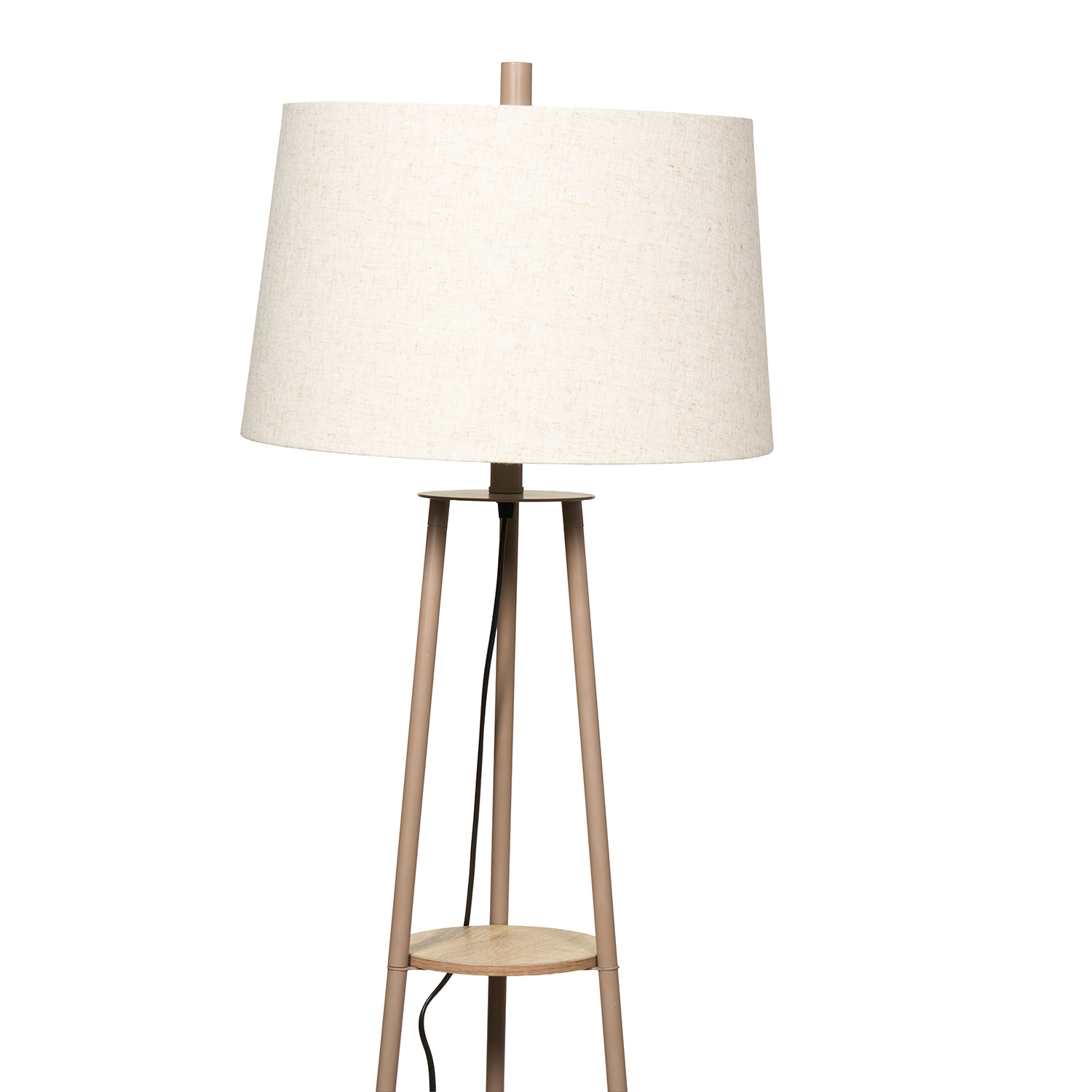 Hendrick Shelf Floor Lamp Latte Image 2