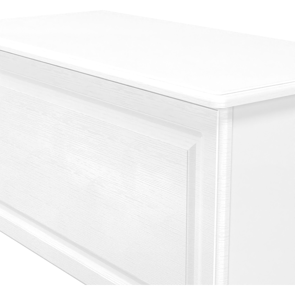 Crowndale Pembroke Matt White Lid Top Blanket Box Ready Assembled Image 5