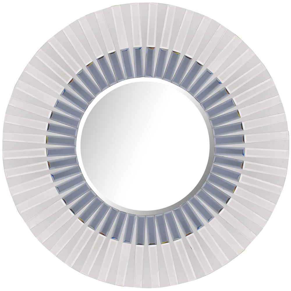 MirrorOutlet Starburst Round Wall Mirror 80 x 80cm Image 1