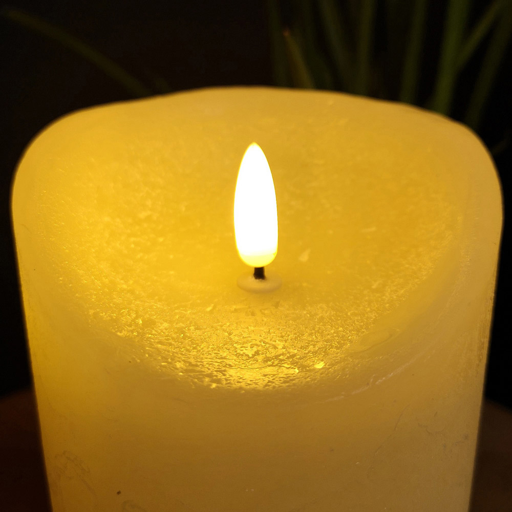 Samuel Alexander Warm White LED Flickering Candle with Timer Image 3