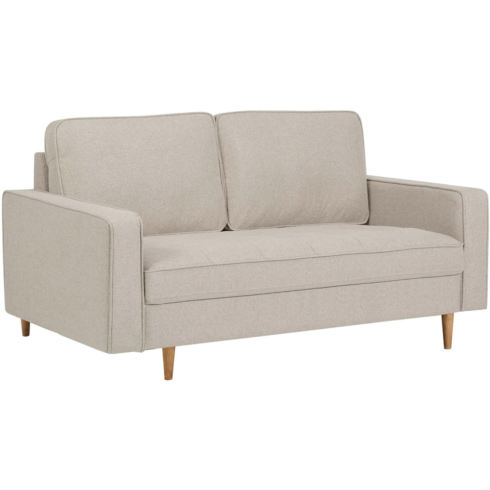 Julian Bowen Henrietta 3 Seater Beige Chenille Upholstered Sofa Image 2