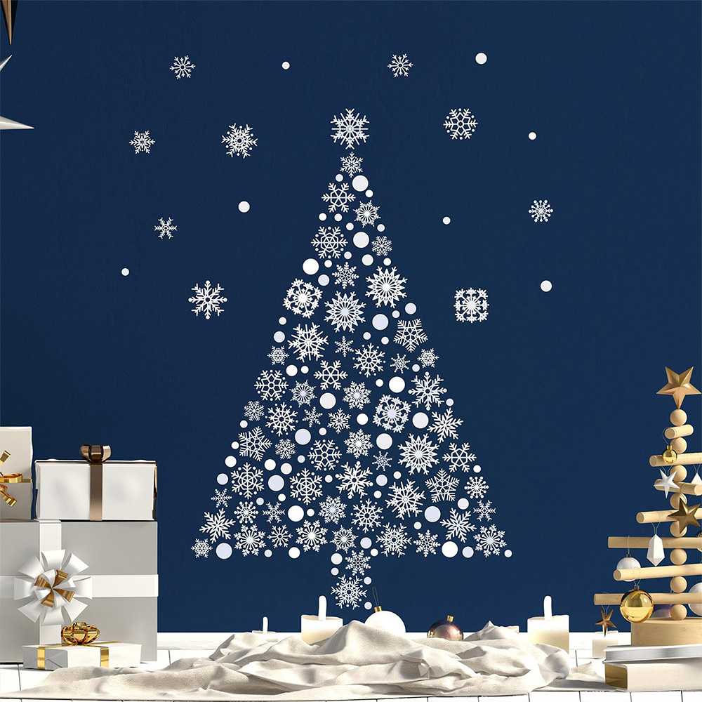 Walplus Halloween 140 Piece Delicate Lace Snowflakes Sticker Set Image 2