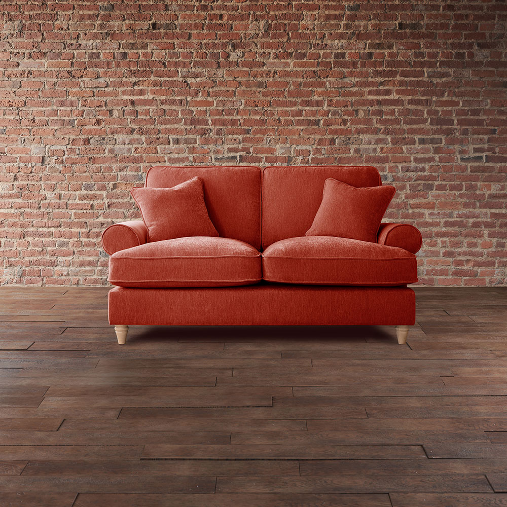 The Victoria 2 Seater Apricot Sofa Image 3
