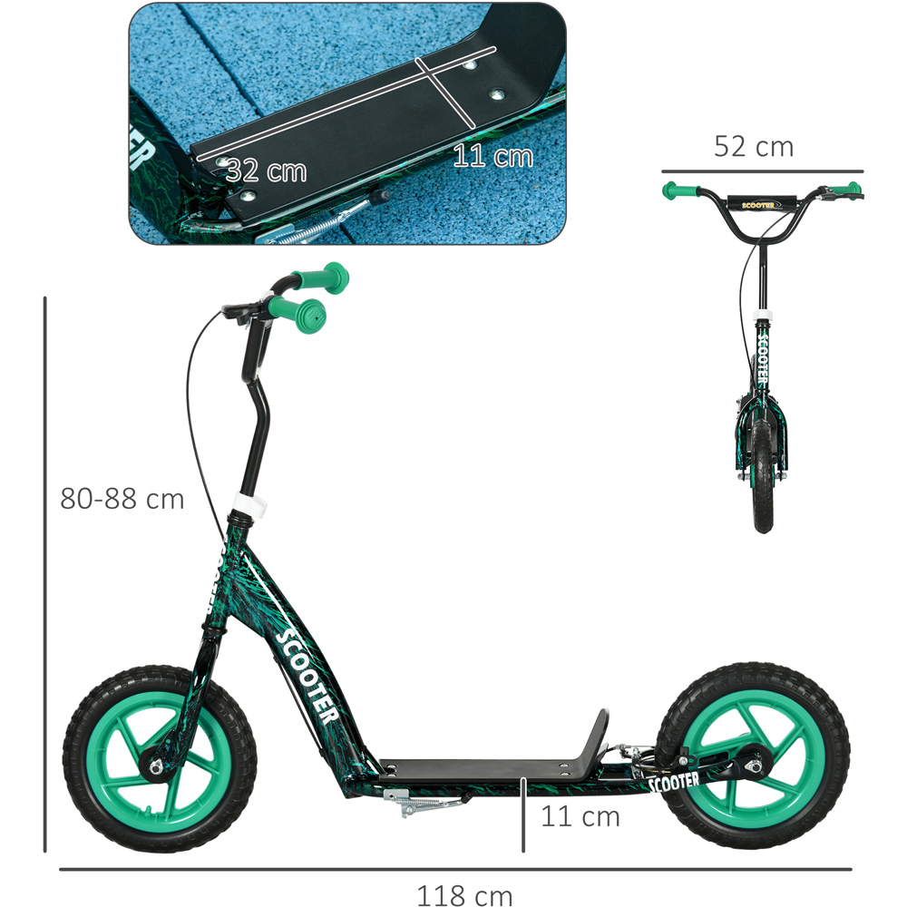 Tommy Toys AIYAPLAY Green Adjustable Handlebar Kids Kick Scooter Image 9