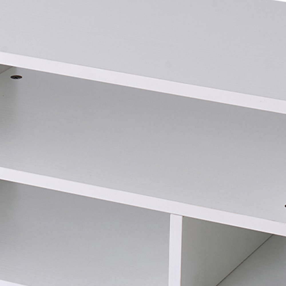 Living and Home 3 Shelf White Desktop Printer Stand Image 4