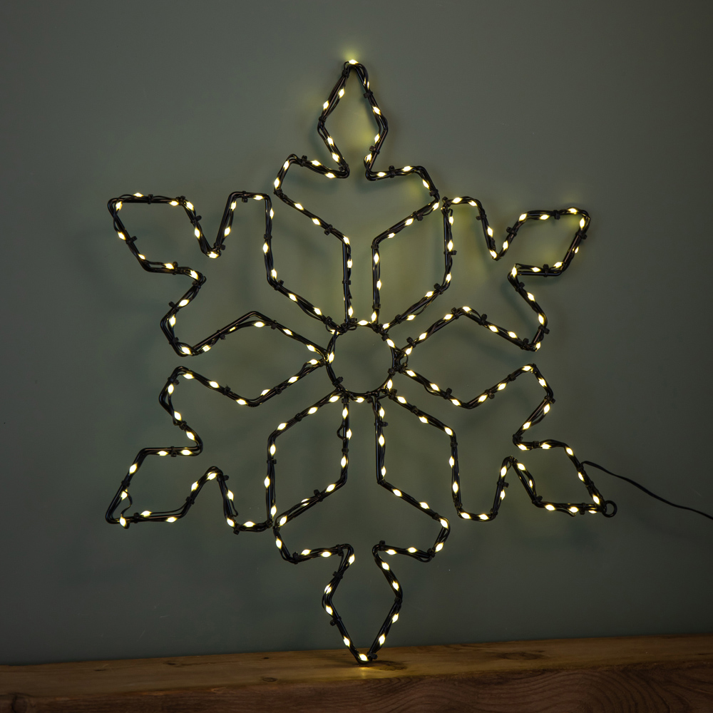 Samuel Alexander FlexiBrights 165 Warm White LED Light-Up Christmas Snowflake 50cm Image 7