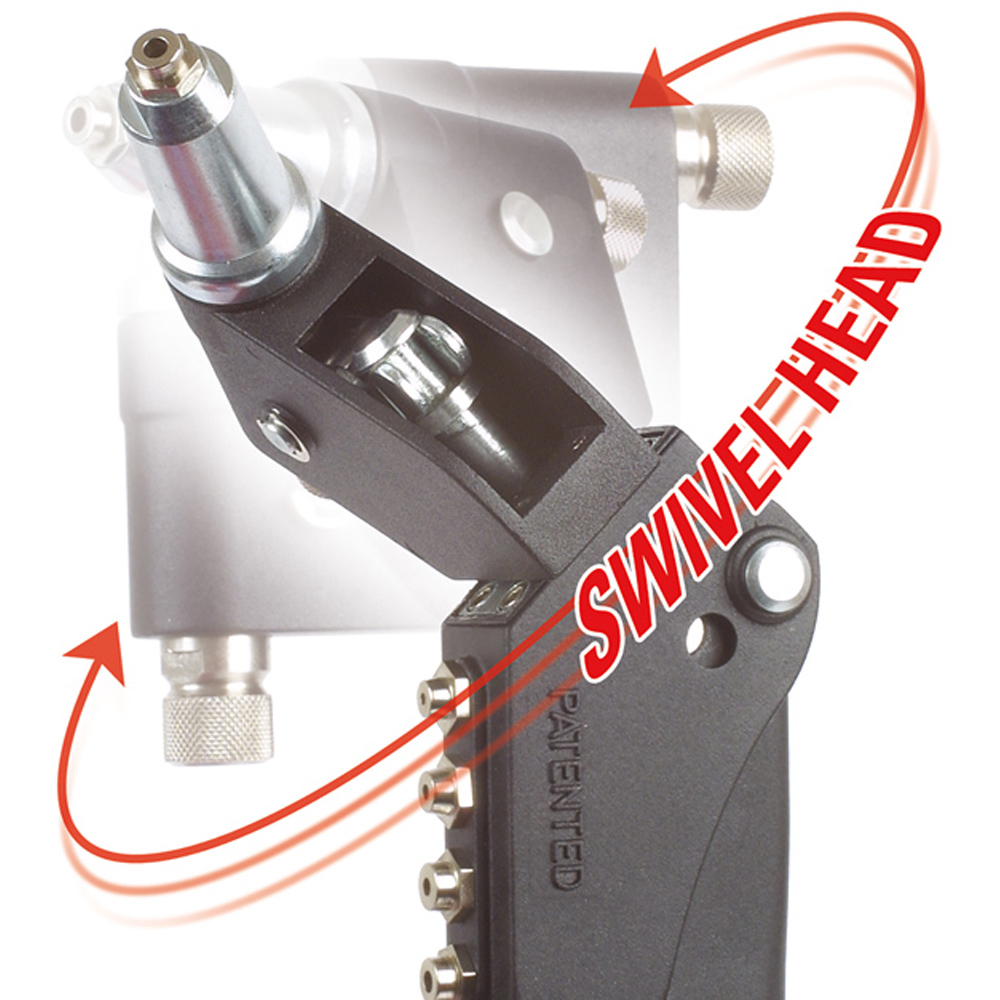 Laser Long Handle Swivel Head Riveter Set Image 3