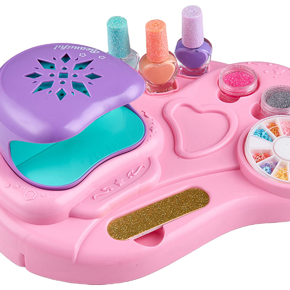 H&O Direct Kids Nail Polish Kit with Fold Out Bottom Tray Image 2