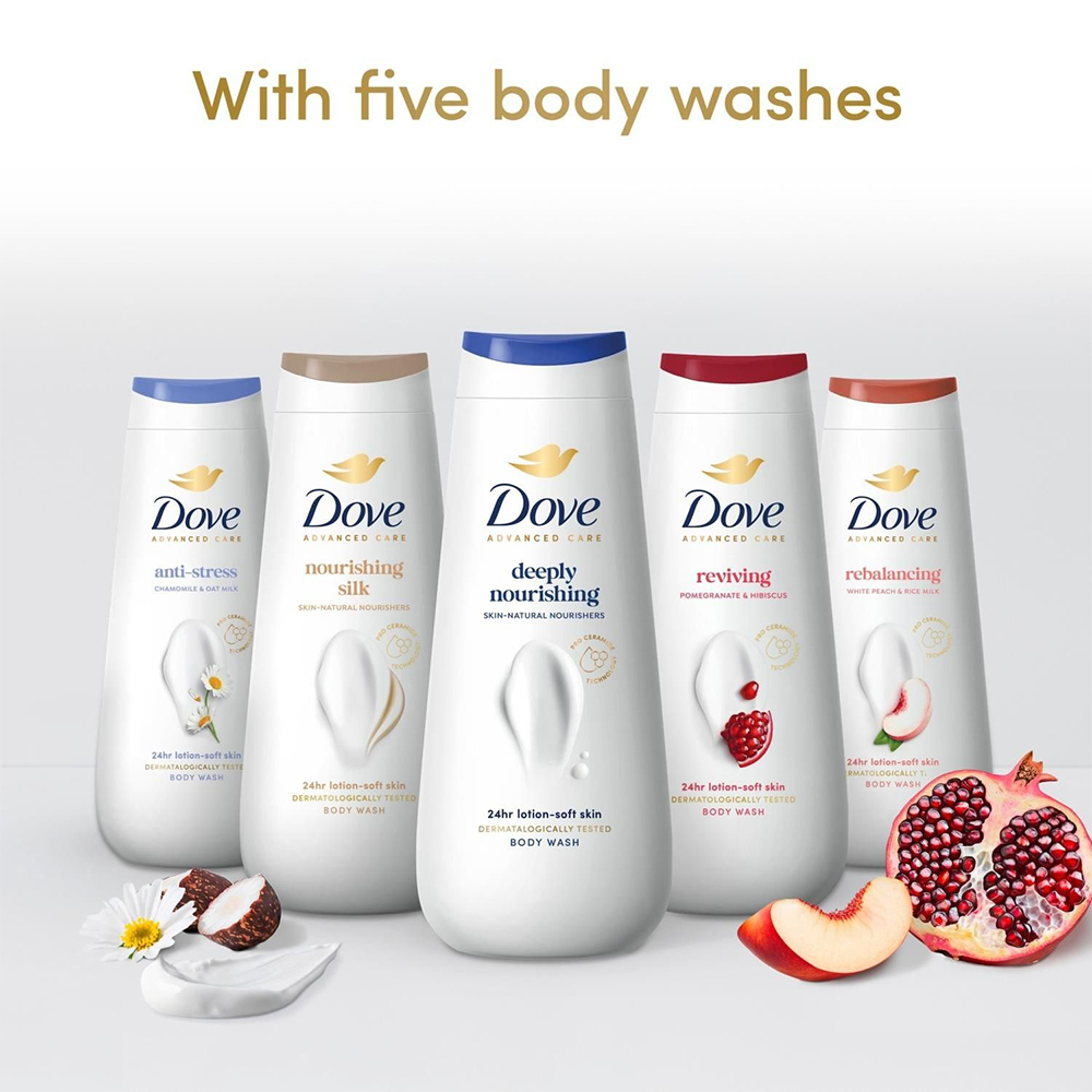 Dove Celebrate Body Wash 5 Piece Gift Set 3 Pack Image 4