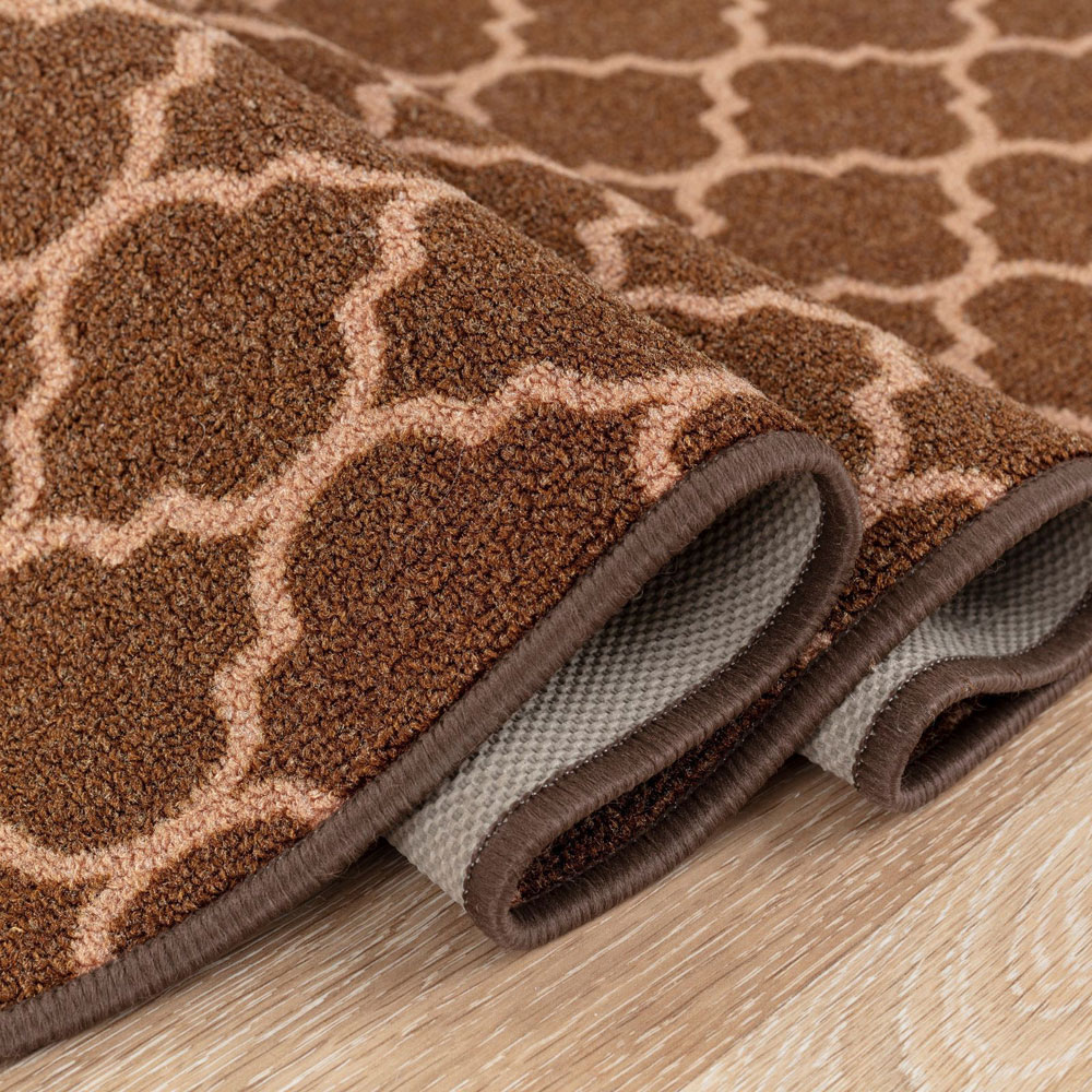 Smart Living Trellis Brown and Beige Gel Back Non-Slip Door Mat 40 x 60cm Image 4