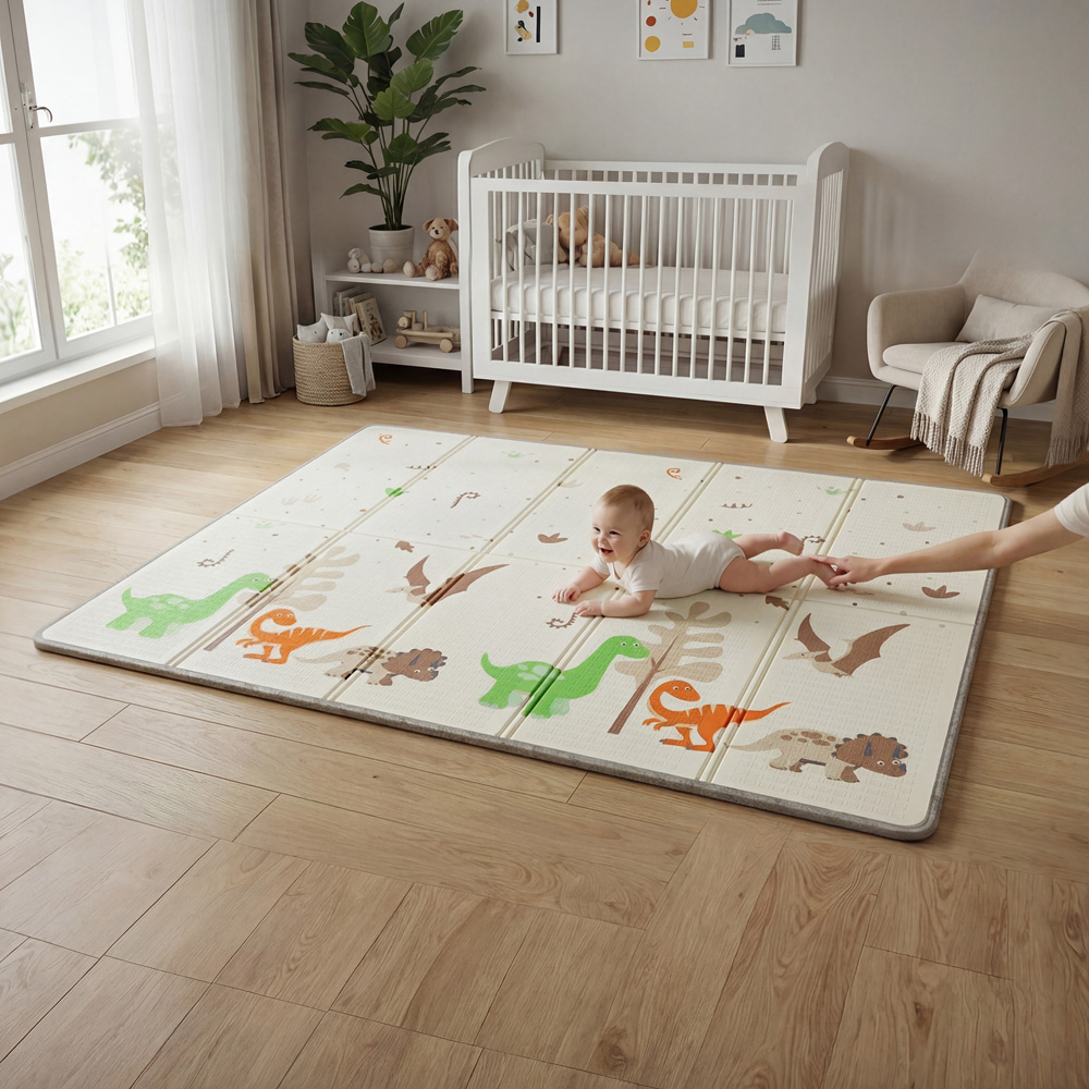 Liberty House Toys Jungle and Dinosaur Toddler Play Mat Image 2