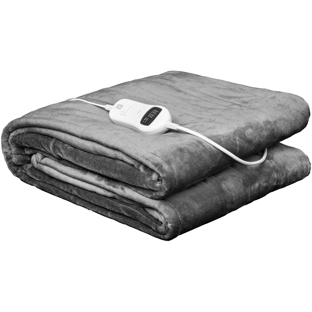 Pifco Flannel and Teddy Fleece Heated Blanket 160 x 130cm Image 1