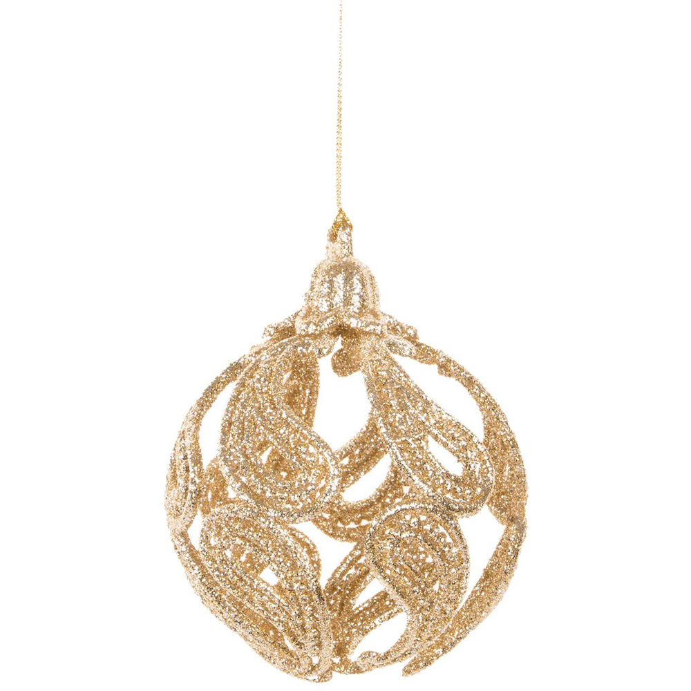 Paisley Glitter Bauble Image 2