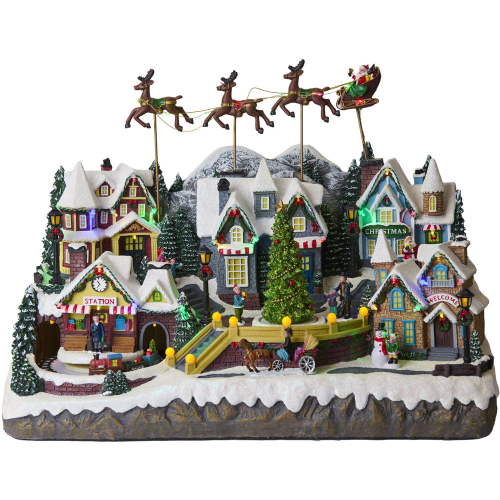 Santa Sleigh Christmas Town Model Image 3