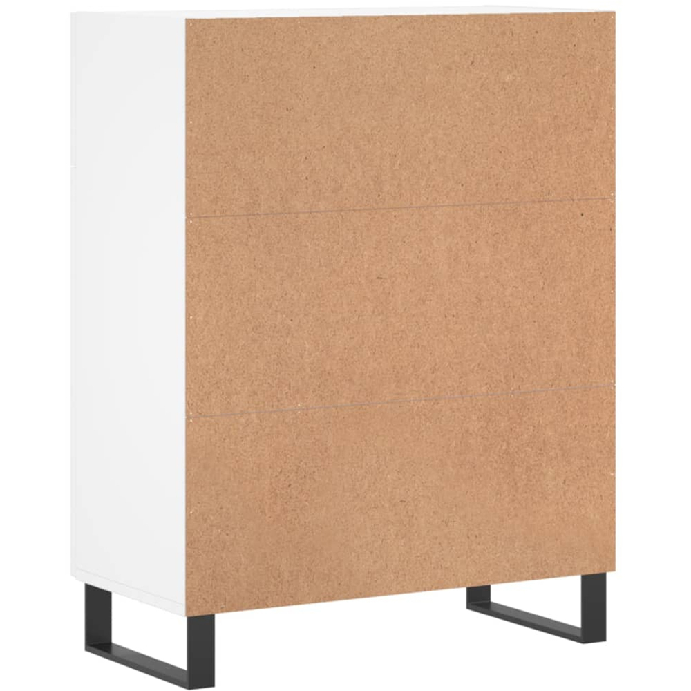 vidaXL 2 Door 2 Drawer White Sideboard Image 8