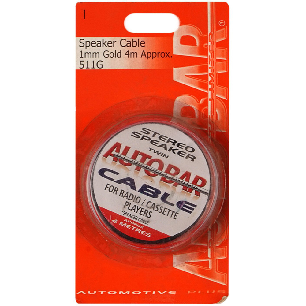 Autobar Gold Twin Stereo Speaker Cable Image