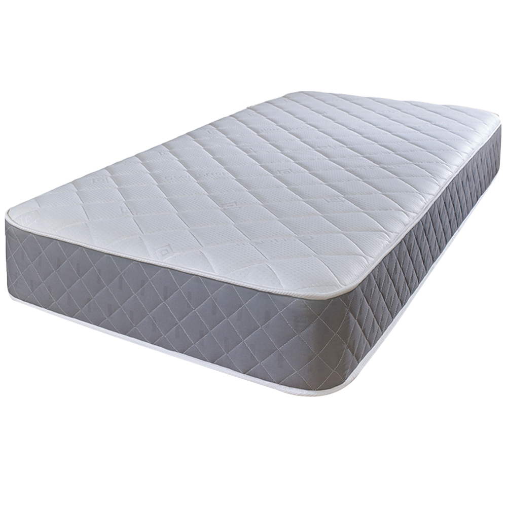 Extreme Comfort Cooltouch European Small Single Diamond Grey Foam Free Open Coil Spring Mattress Image 1