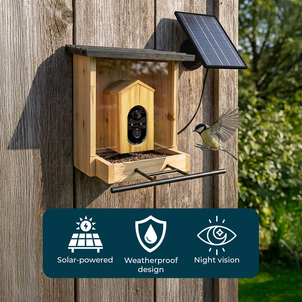 Jack Stonehouse Smart Bird Feeder Camera with AI Species Identifier and Night Vision Image 6