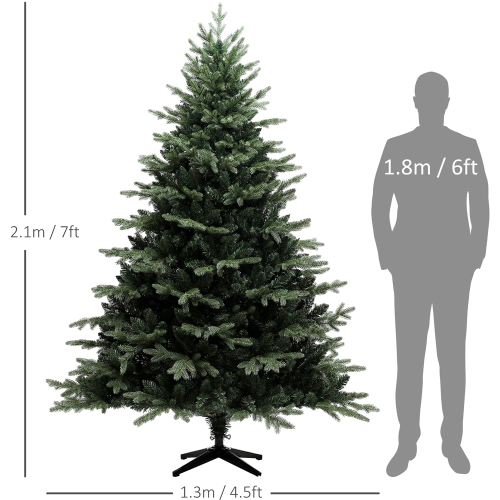 Everglow Green Artificial Spurce Christmas Tree 7ft Image 7