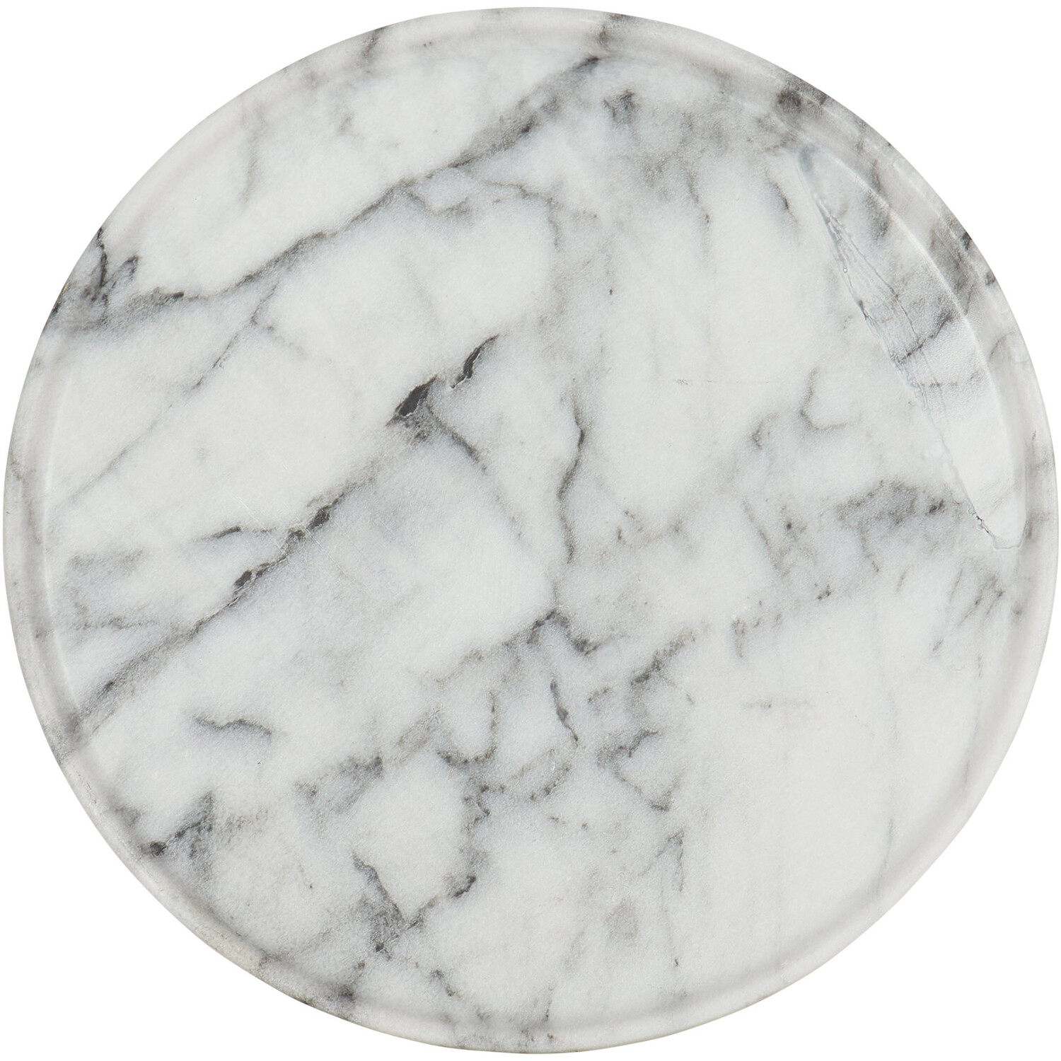 Marble Effect Tray - White Image 1