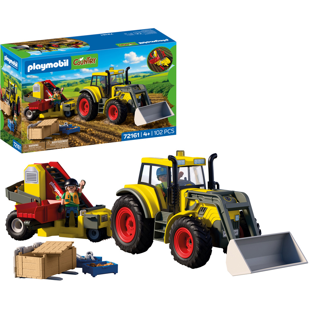 Playmobil Large Tractor with Potato Harvester Play Set 102 Piece Image 3