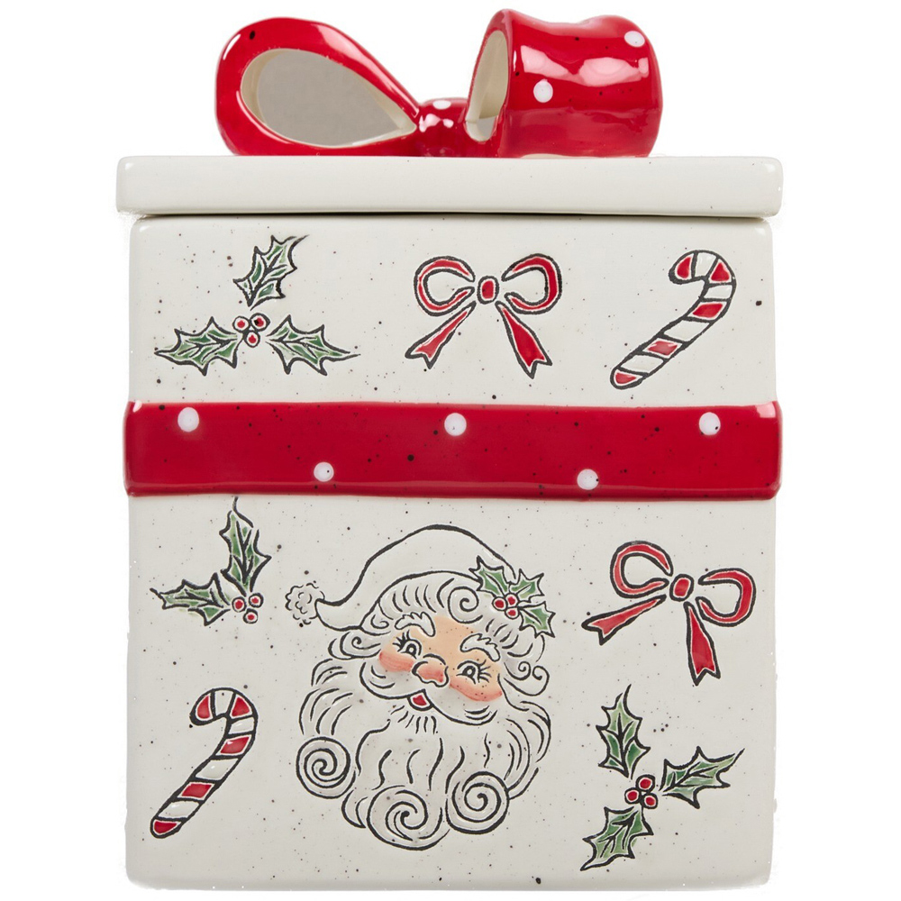 Jolly Santa Present Cookie Jar Image 5