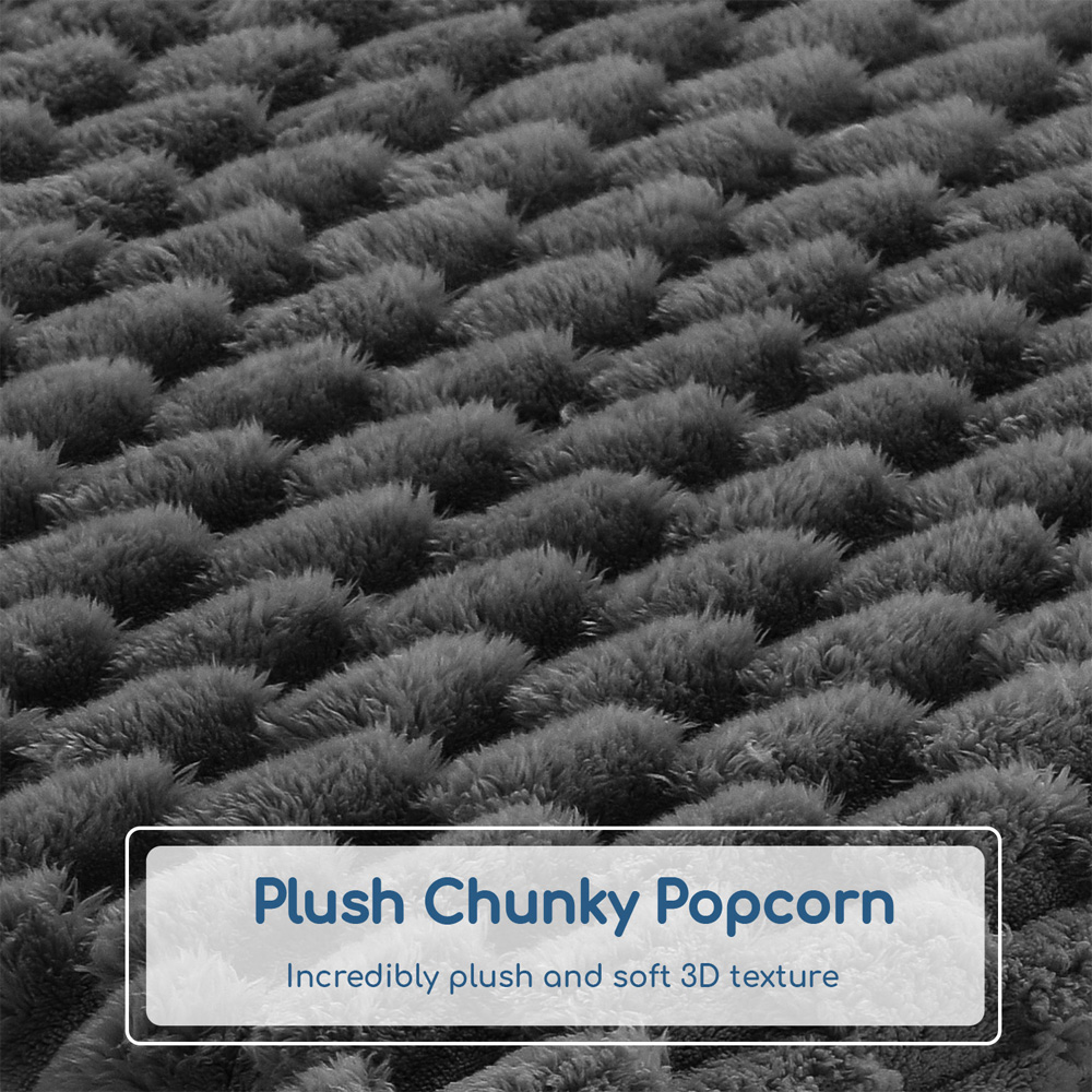 Velosso Charcoal Chunky Popcorn Back Pillow 65 x 55cm Image 4