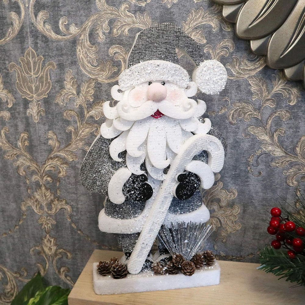Shatchi Santa Glitter Foam Figurine Christmas Decoration 42cm Image 3