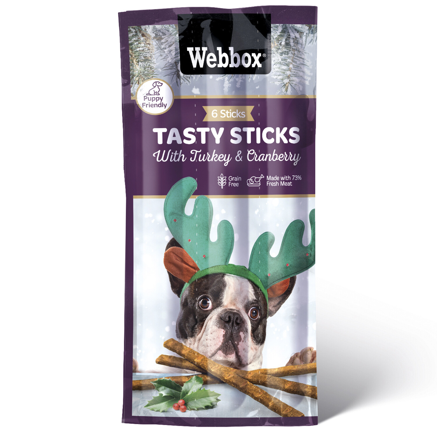 Pack of 6 Webbox Tasty Sticks for Dogs Image
