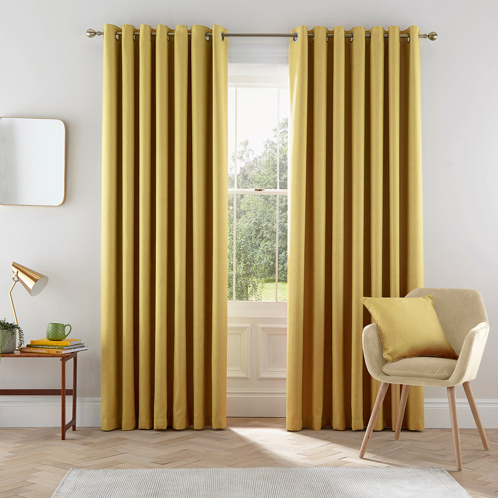 Helena Springfield Eden Lined Chartreuse Curtains 229 x 229cm Image 4