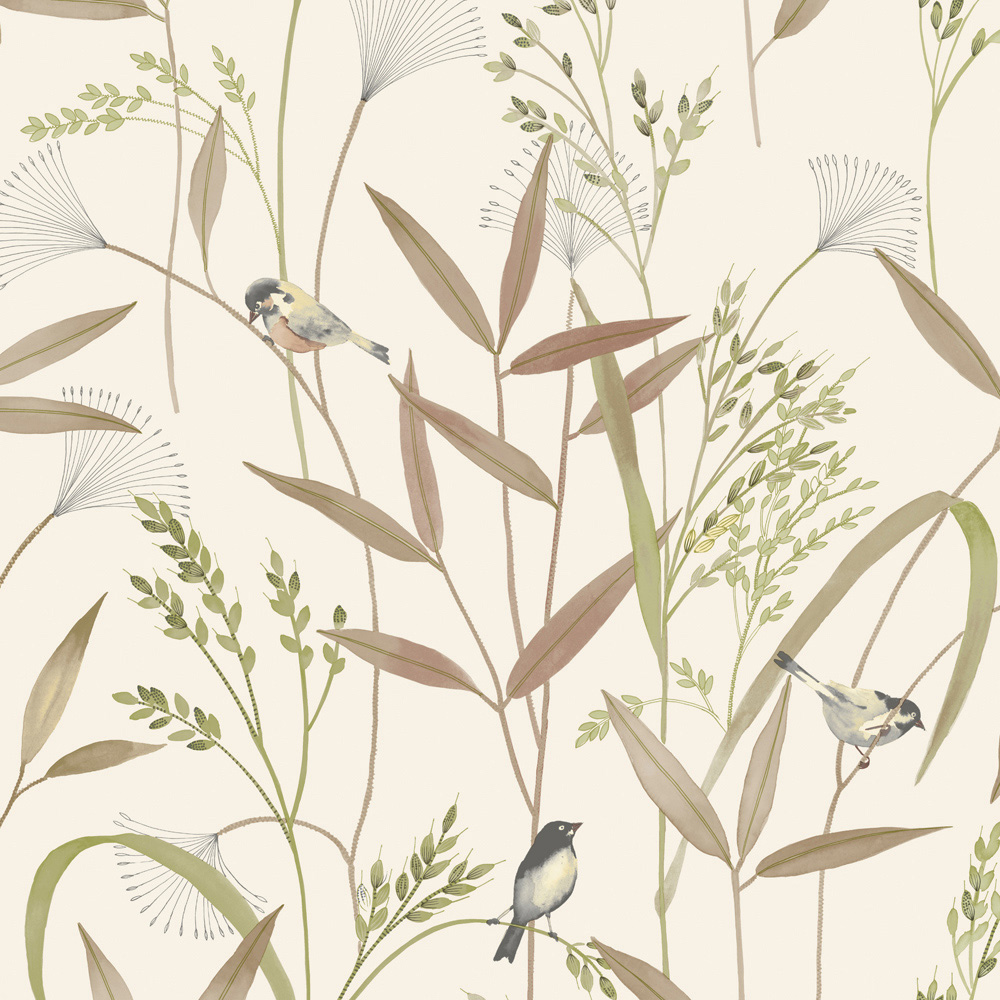 Grandeco Azuria Beige Wallpaper Image 3