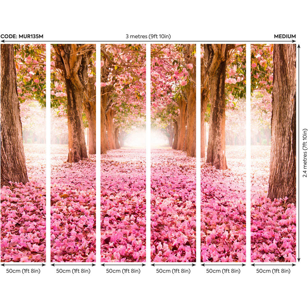 Origin Murals Blossom Tree Pink Wall Mural Image 4
