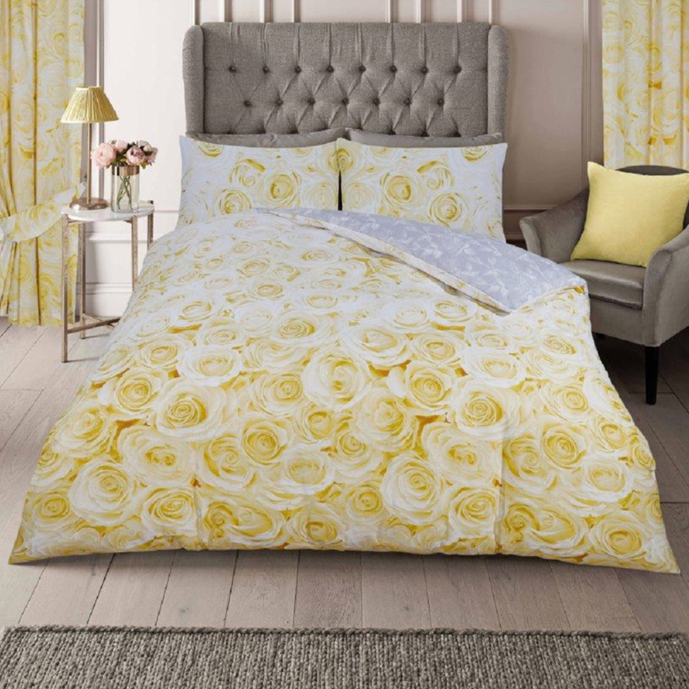 Smart Living Single Bellerose Ochre Duvet Cover Set Image 1
