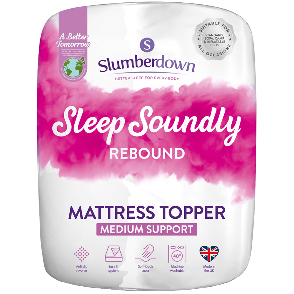 Slumberdown Double Sleep Soundly Rebound Mattress Topper Image 1