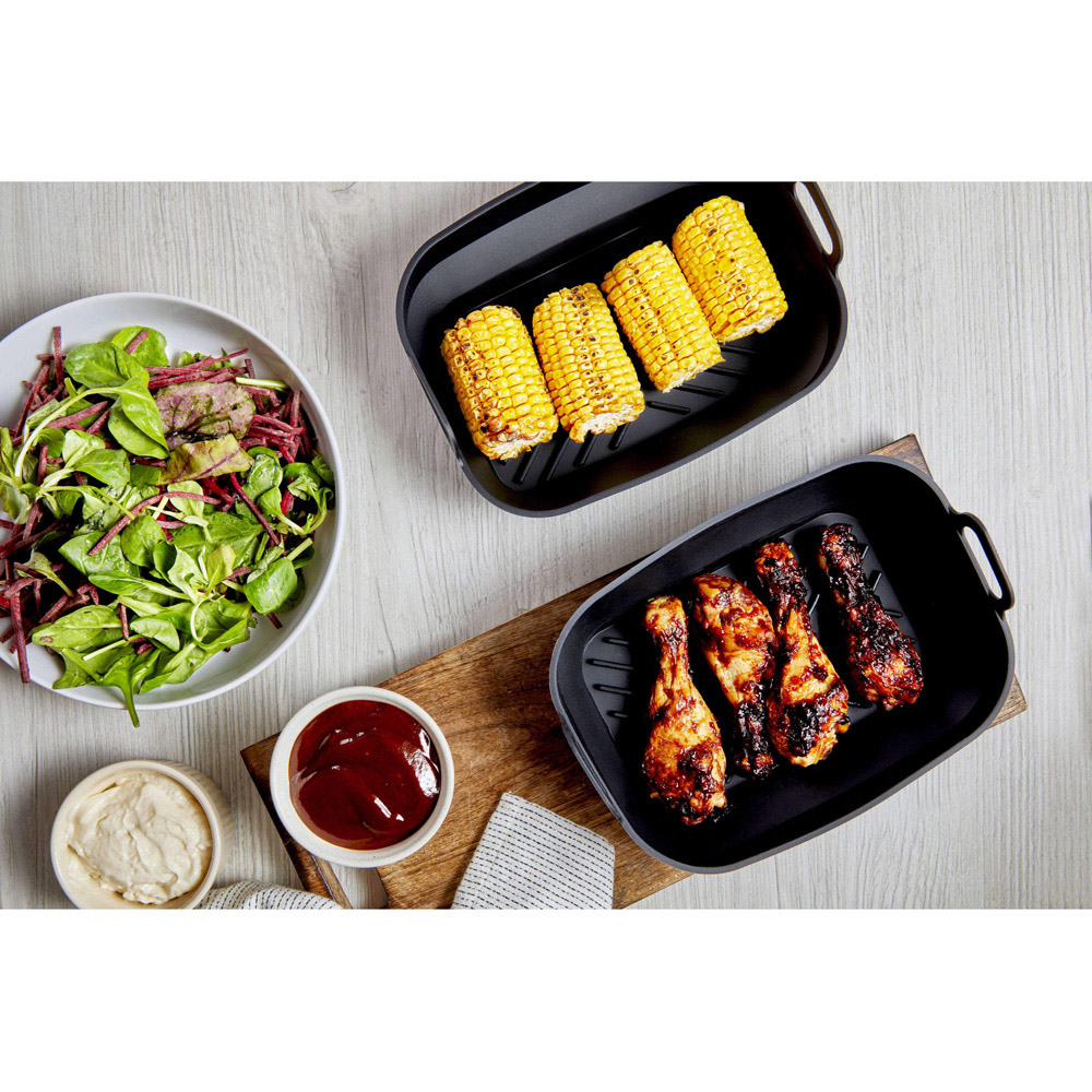 Tower Silicone Rectangular Foldable Air Fryer Trays 2 Pack Image 3