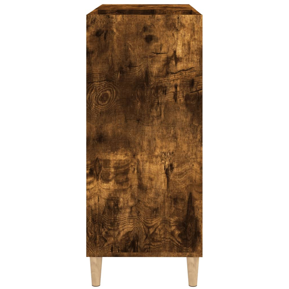 vidaXL 3 Shelf Smoked Oak Record Cabinet Image 3