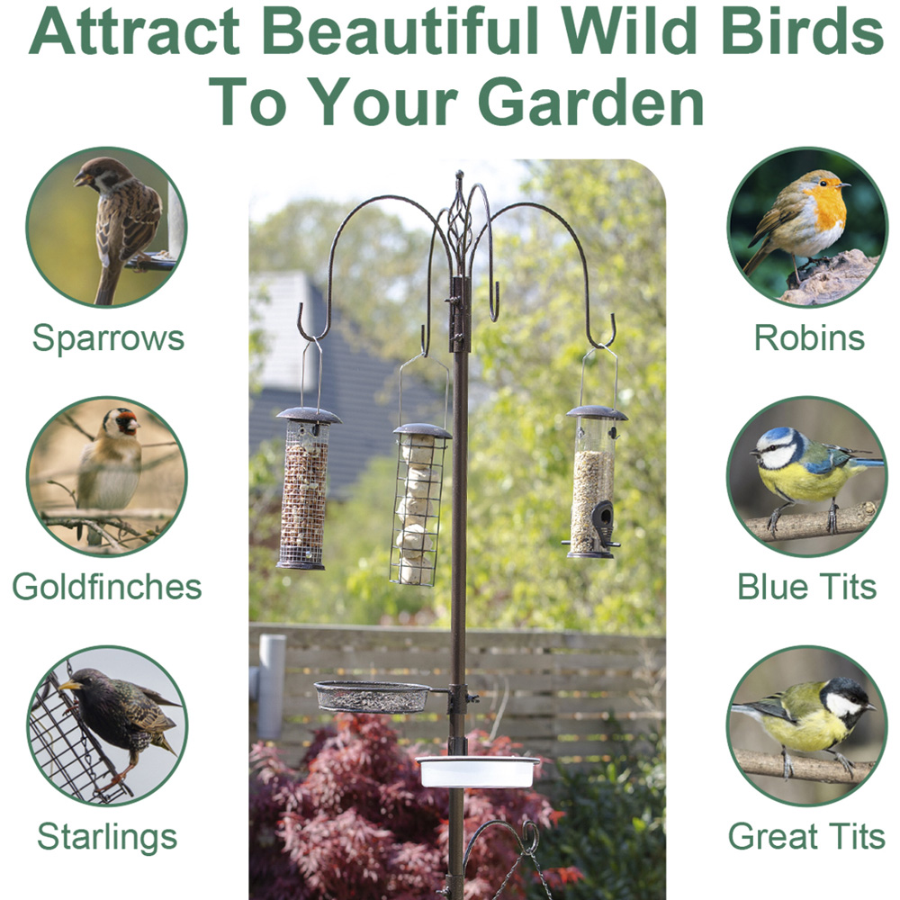 Gardenkraft Metal Bird Feeding Station Image 7