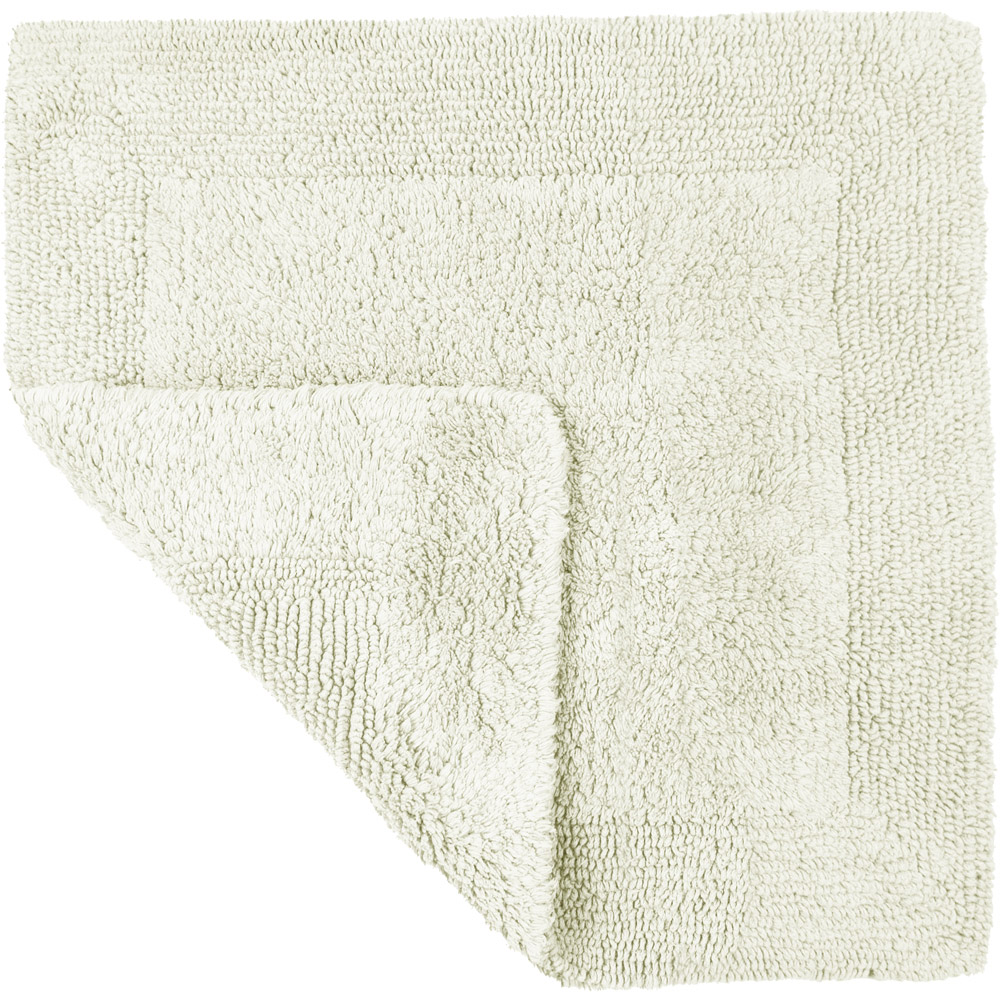 Allure Bath Fashions Elegance Cream Reversible Square Bath Mat 55 x 55cm Image 3