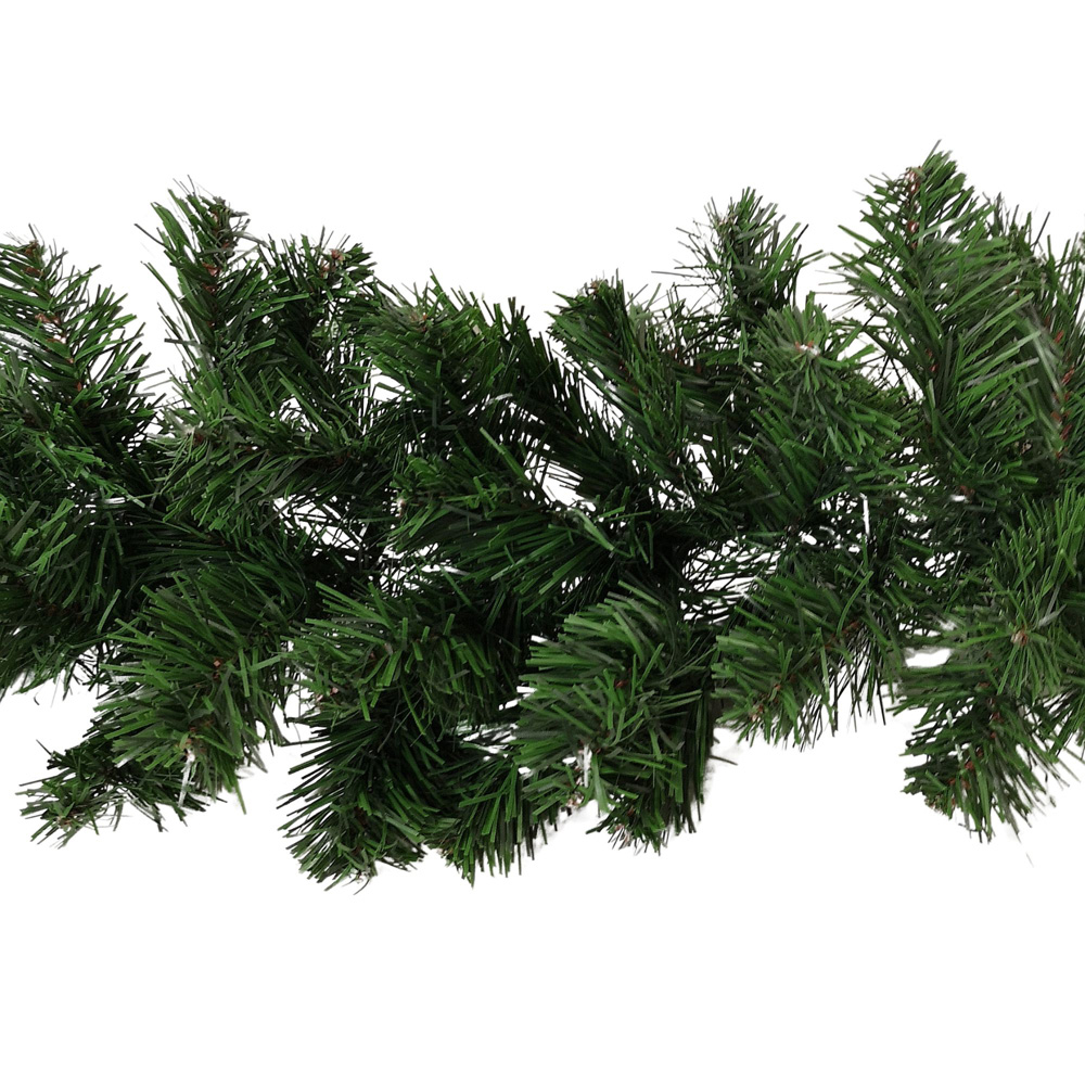 Samuel Alexander Plain Green Colorado Christmas Garland 270cm Image 1