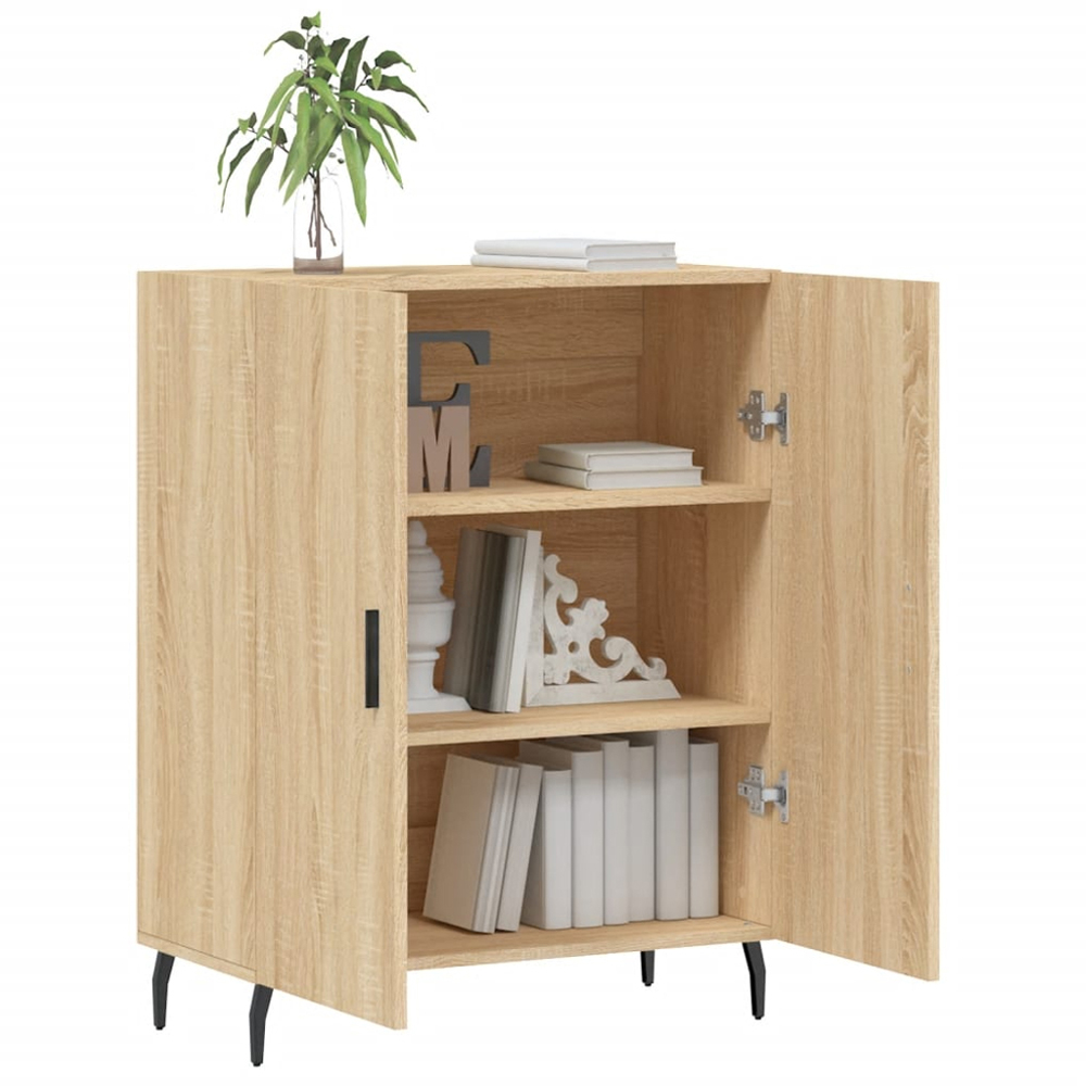vidaXL 2 Door Sonoma Oak Sideboard Image 4