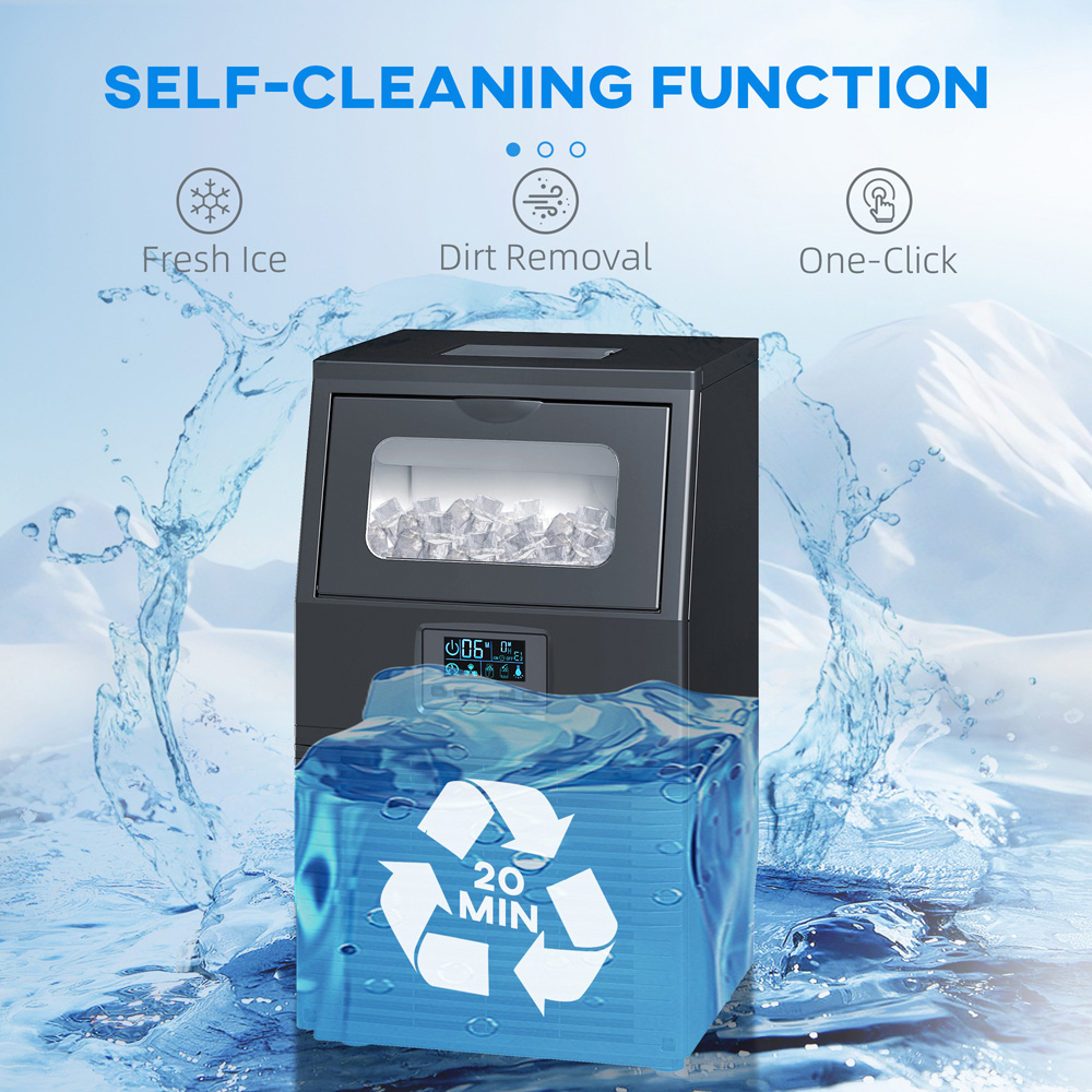 HOMCOM 800-254V70BK 30kg Ice Maker with 4kg Storage Image 7
