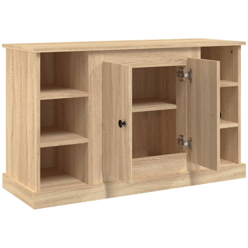 vidaXL 2 Door 6 Shelf Sonoma Oak Sideboard Image 6