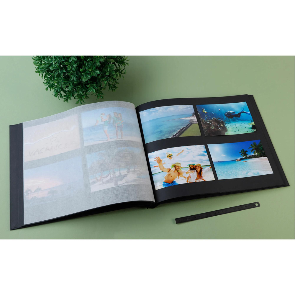 Exacompta Aramy Black Photo Album with Screws 40 Pages 160 Photos Image 2