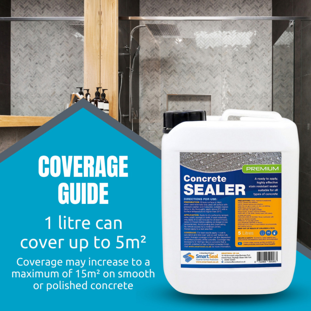 SmartSeal Premium Concrete Sealer 1L Image 9