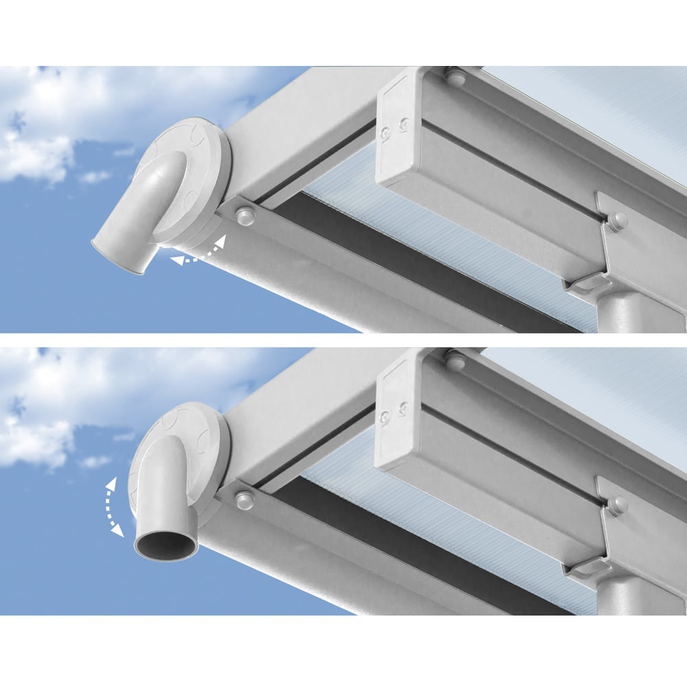 Palram Canopia Olympia White Clear 3 x 8.51m Patio Cover Image 3