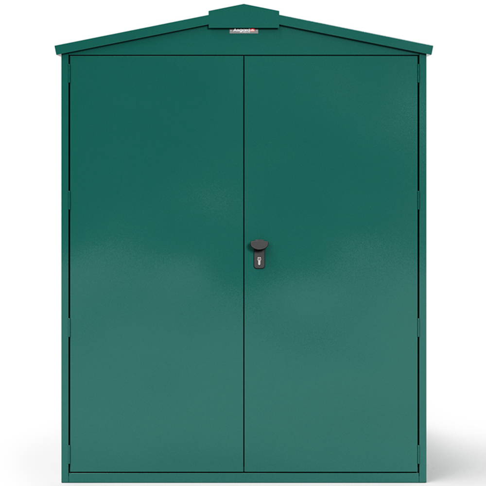 Asgard Centurion 5 x 11ft Double Door Green High Security Bike Shed Image 3