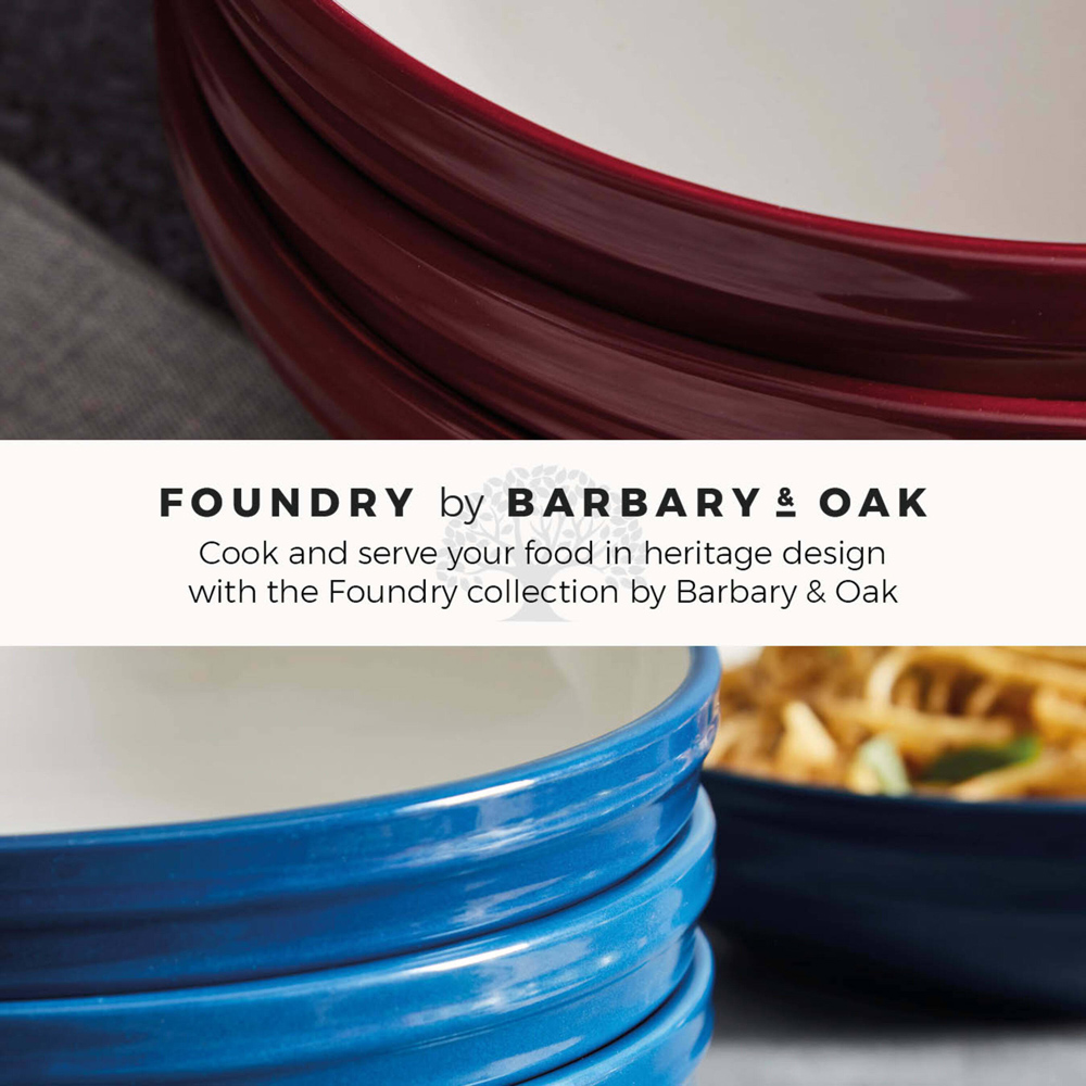 Barbary and Oak Set of 4 Bordeaux Red Pasta Bowls Image 6