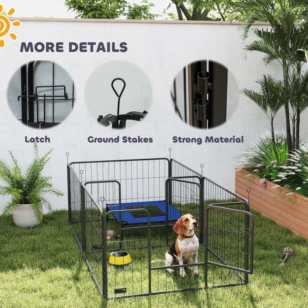 PawHut 7 Panel Whelping Box for Dogs Image 7