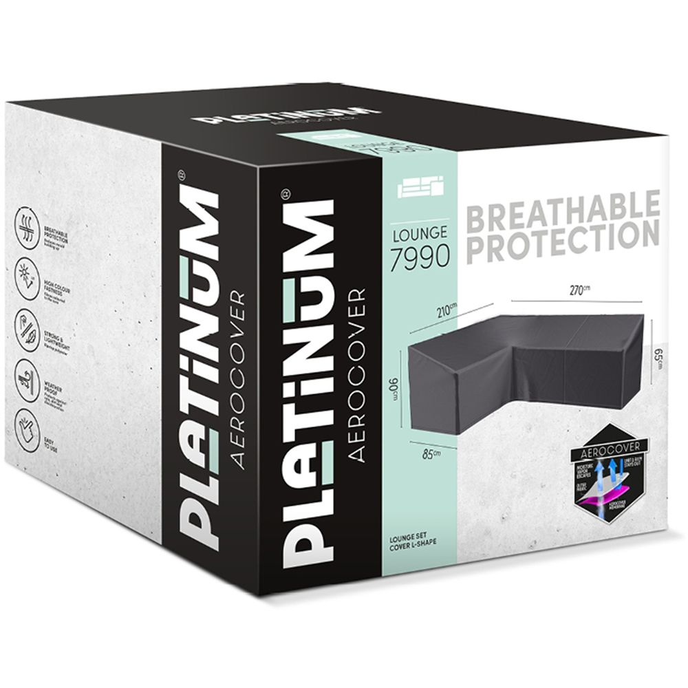 Platinum AeroCover Right L Shape Outdoor Sofa Cover 90 x 270 x 210cm Image 2